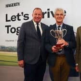 Acknowledging the foresight of Wolfgang Presinger (centre) pioneering a fully de-carbonised fuel on the 2022 RM Sotheby’s London to Brighton Run, he was presented with a special Hagerty Achievement Award at the pre-event Participants’ Reception held at the Royal Automobile Club on the eve of the start