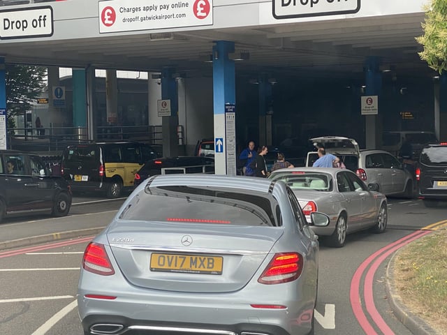 Rail strikes: Pictures show how busy Gatwick Airport is as industrial action continues