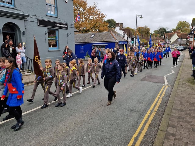 The Storrington Remembrance Parade on Sunday, November 12