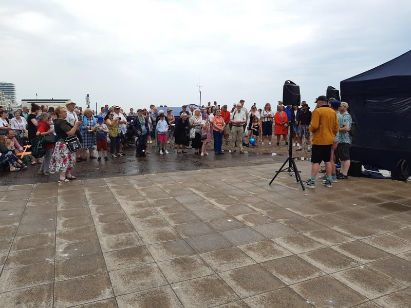 The Worthing Fishermen Society celebration on Sunday, bestowing honours upon Norman Bashford and his family