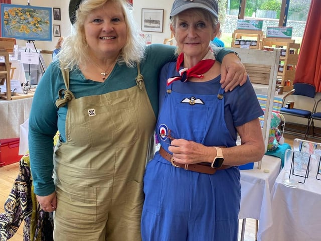 Helen and Pegi our land army girls