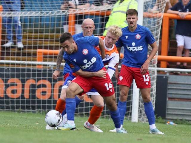 Action from Worthing's visit to Braintree in National League South