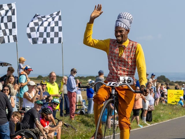 Beachy Head World Championship Penny Farthing Hill Climb 2025. Photo by TK photography. https://www.facebook.com/tadaskphoto