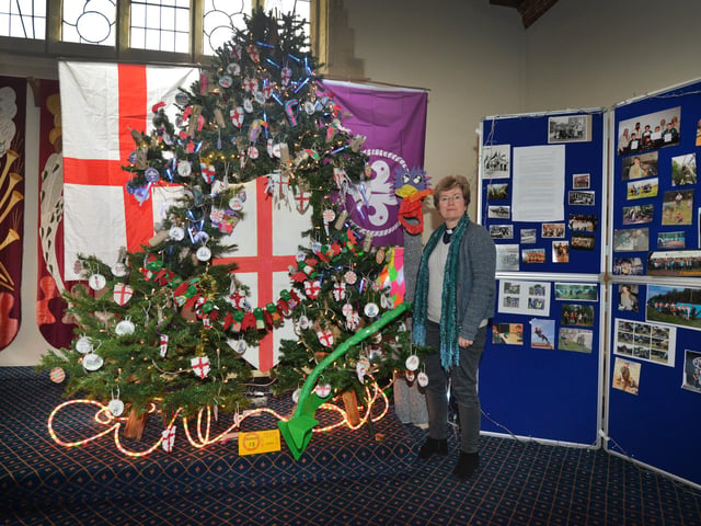 Christmas Tree Festival 2023 at St Michael and All Angels, Glassenbury Drive, Bexhill. This year's theme is Saints.