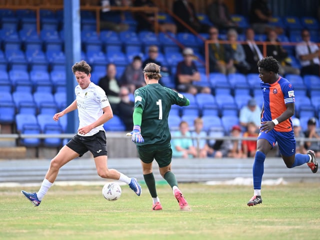 Horsham FC moved up to second in the National League South with a hard-fought 2-1 win at Braintree Town