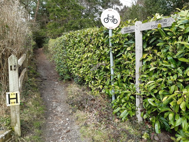 Follow this footpath
