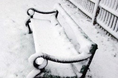 Snow in Shoreham on April 6, 2008