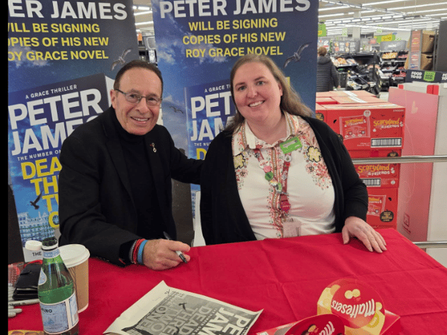 Peter James does book signing in Asda