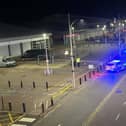 Police at the scene of the incident. Picture: Eddie Mitchell