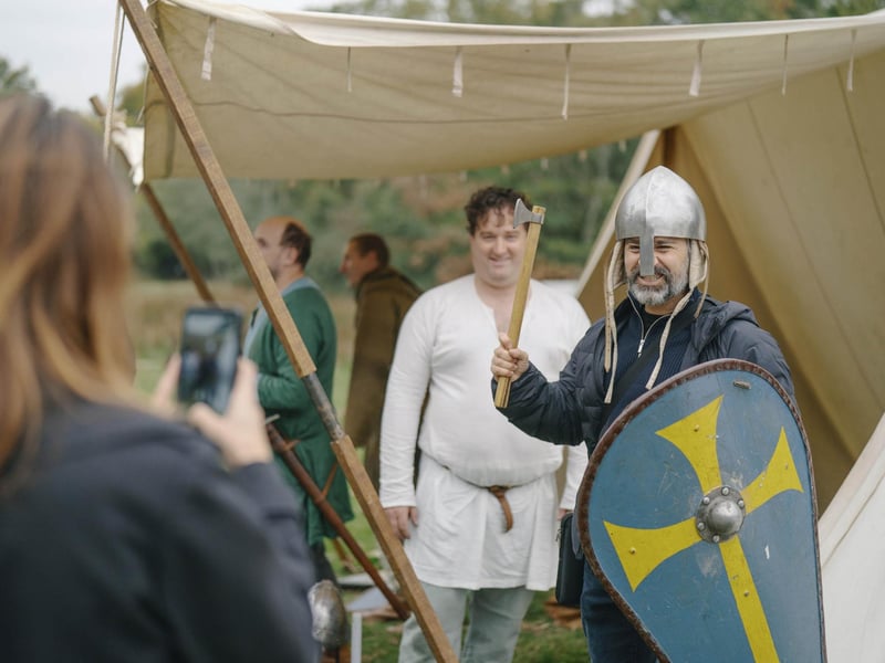 Battle of Hastings reenactment at Battle Abbey 2025. Pic supplied by Tom Arber/English Heritage.