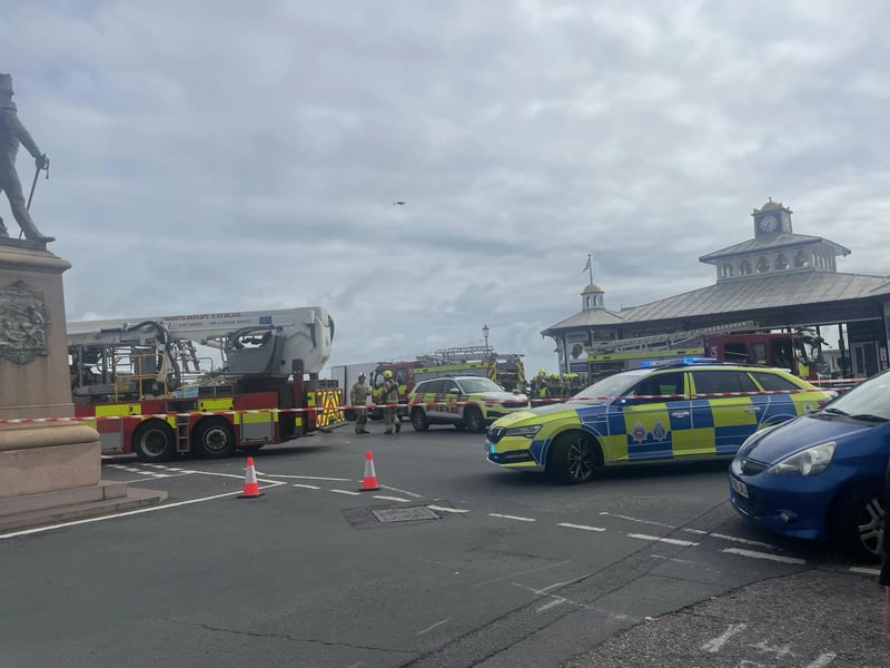 Eastbourne Pier has been evacuated after a fire service incident.