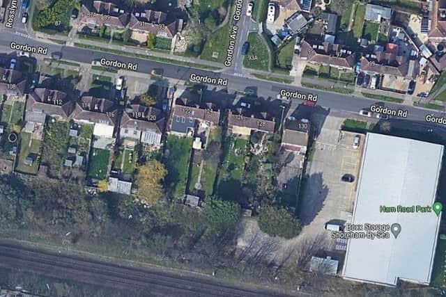 Satellite view of the proposed site
