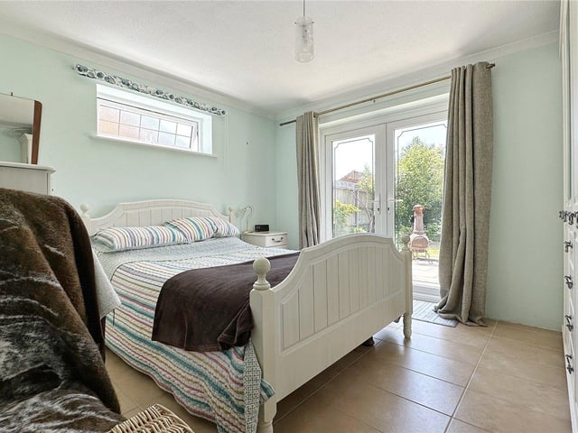 This detached bungalow is in a delightful, quiet cul-de-sac on the outskirts of Rustington. It is on the market with Graham Butt at £485,000.
