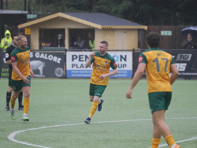 Action from Horsham's pre-season victory over National League South outfit Maidstone United