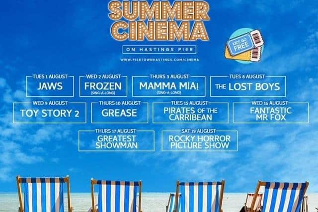 Open air cinema on Hastings Pier this summer