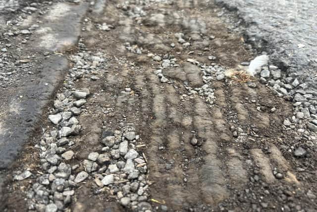 An historic road surface of wooden blocks was uncovered in Gratwicke Road, at the junction with Montague Street, Worthing, during recent resurfacing works