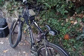 The e-bike seized by police in London Road, St Leonards. Pic: Sussex Police