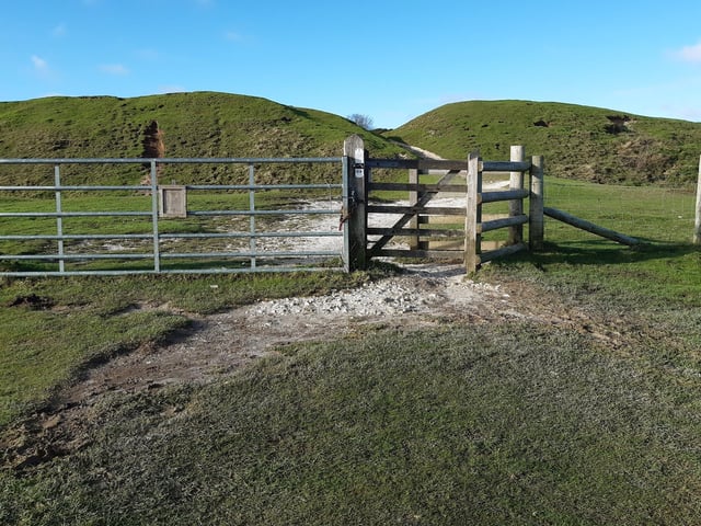 Pass through the gate.