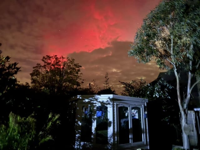 This photo from taken from a back garden in Findon