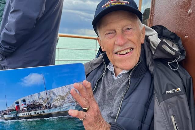 Mr Butchers on board PS Waverley