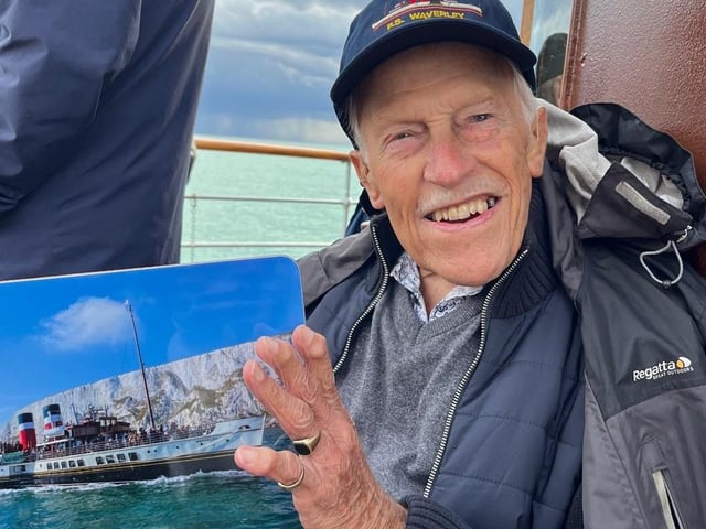 Mr Butchers on board PS Waverley