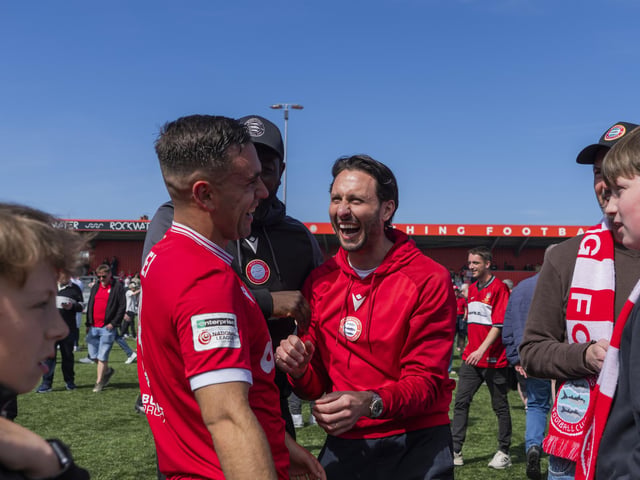Worthing beat Ebbsfleet to clinch the National League South title
