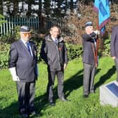 Members of Bognor RAF Association lay a wreath to four airmen lost on the night of 16/17 April 1943 