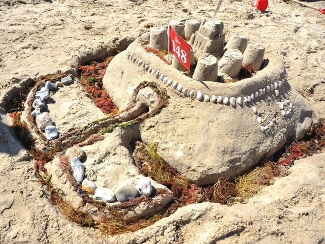 Littlehampton sandcastle competition. Pic S Robards SR2208091