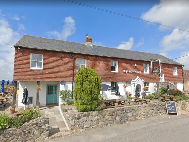 The Sportsman Inn at Amberley offers spectacular views across open countryside to the South Downs.