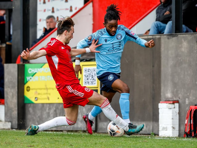 Action from Eastbourne Borough's defeat at Welling in National League South