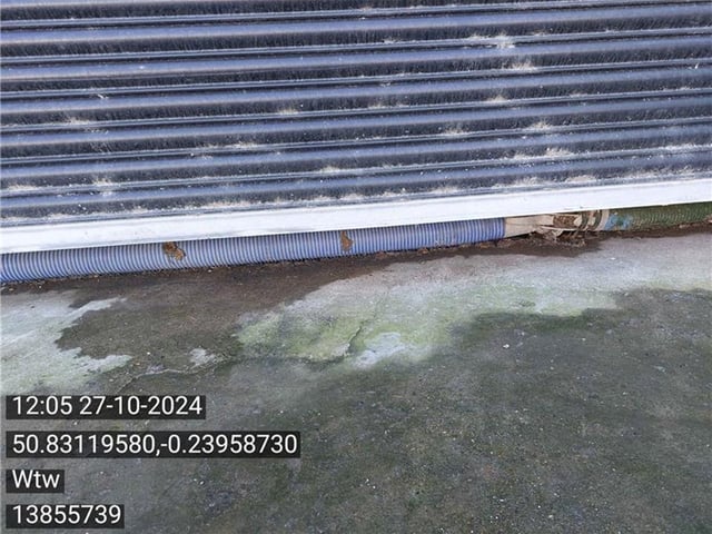 Images provided by Southern Water show the result of a clean-up operation after a sewage spill in Albion Street, Southwick