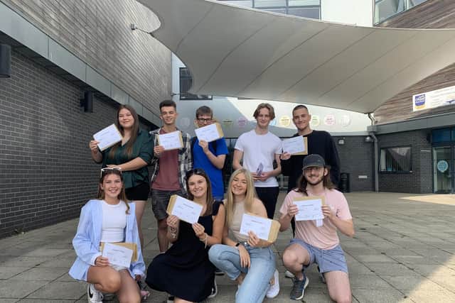 Sixth Form students at The Regis School celebrate stellar A-Level results