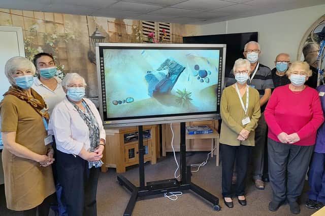 The new screen will help residents at Sussexdown care home in Storrington