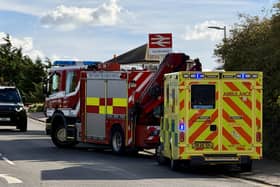 Police officers were called, 'following reports of a casualty on the tracks'. Photo: Sussex News and Pictures