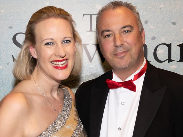 Ed Butler, who gave a heartfelt speech about his son Archie, and his wife Fiona at The Snowman at The Grand