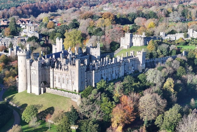 A closer view of Arundel Castle