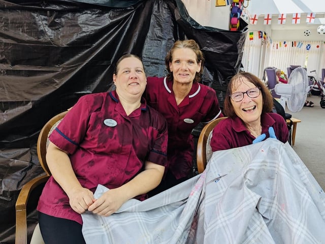 Staff created a simple, fun way to beat the heat