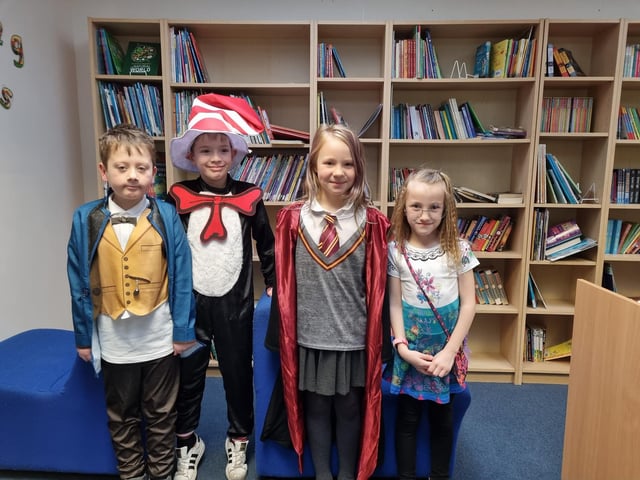 Pupils in the school library.