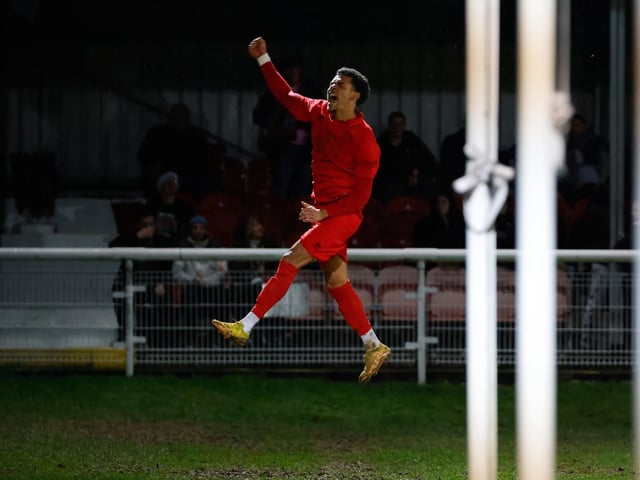 Action from Eastbourne Borough's brilliant 5-2 win away at Dover Athletic in the National League South