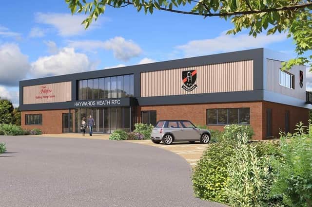 CGI of the proposed new HHRFC Clubhouse from 2021