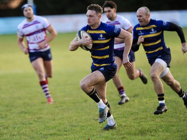 Action from Worthing Raiders' win over Wimbledon at Roundstone Lane in National two east
