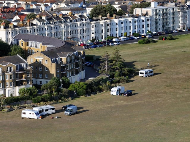 Caravans and motorhomes arrive at park in West Sussex – In Pictures