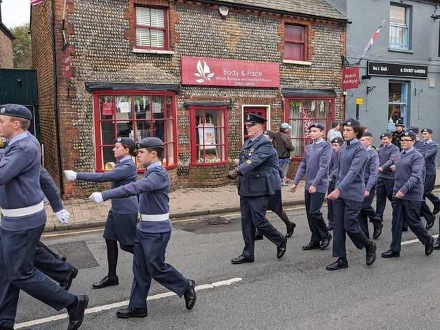 Cadets in the procession