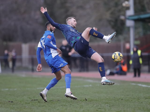 Horsham FC in action at Hornchurch in the Isthmian premier division