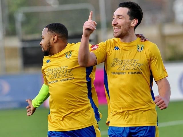 Action and goal celebration's from Lancing's win over Three Bridges