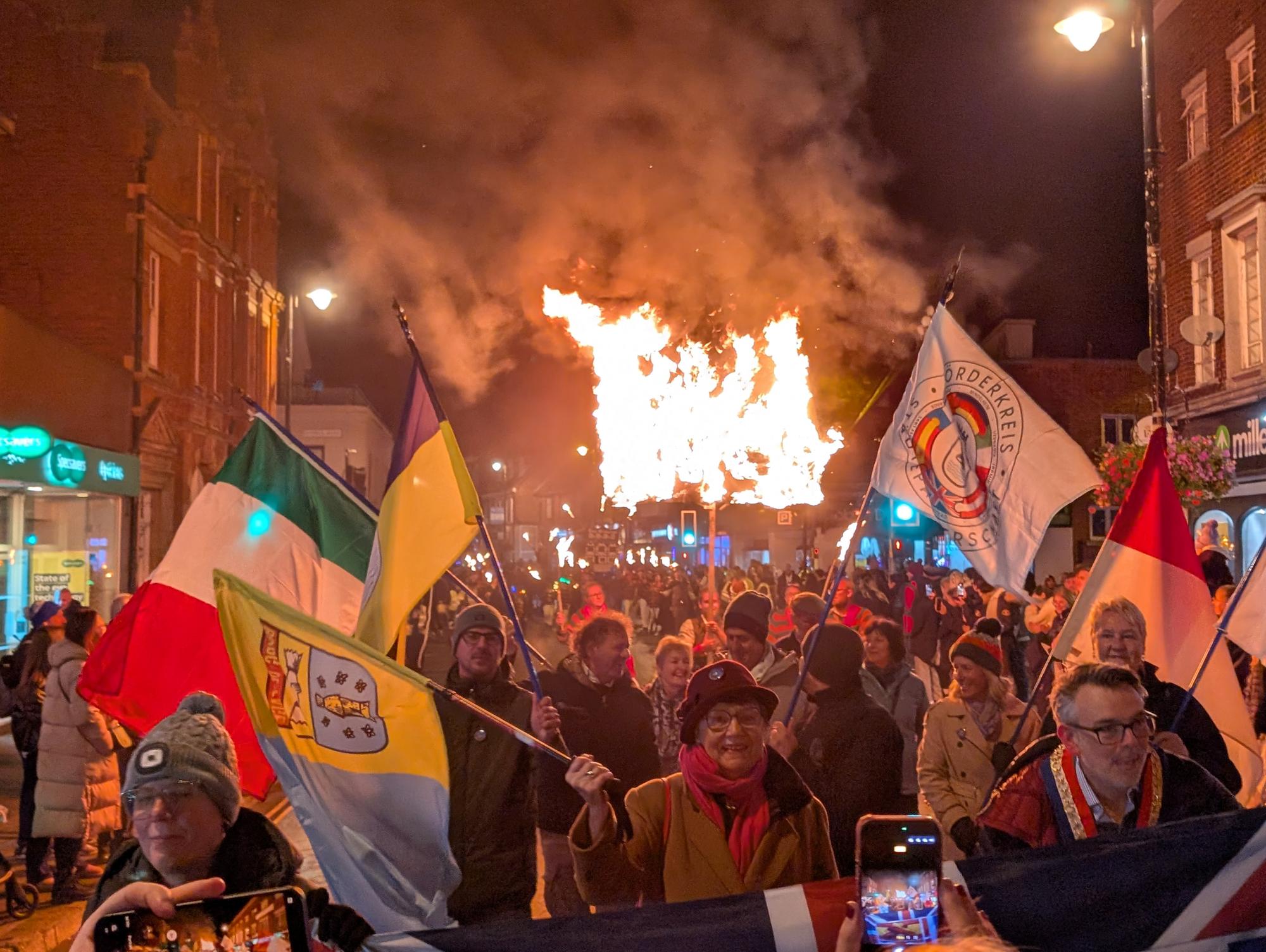 Thousands gather as East Grinstead Bonfire Society hosts annual spectacular. (Image: contributed)
