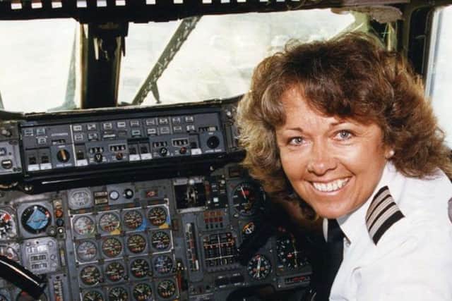 Female pilot Barbara Harmer