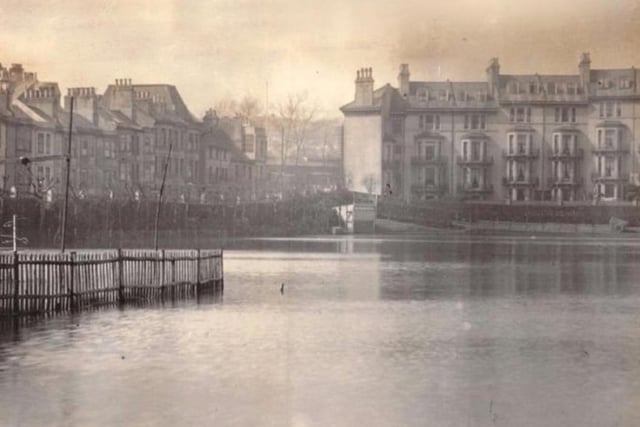 Priory Meadow under water in 1933