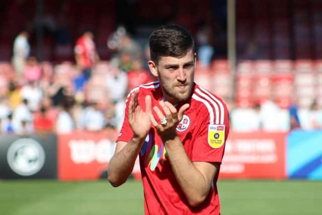 Ashley Nadesan netted his fourth league in three games in Crawley Town's 2-2 draw at Colchester United. Picture by Cory Pickford