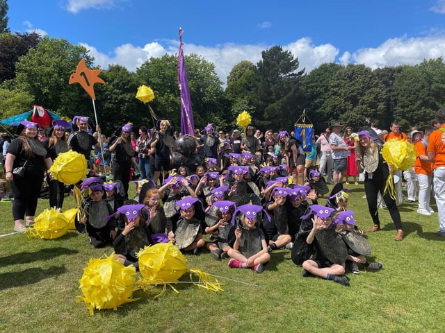 Natural World themed children's parade. Kingslea Primary